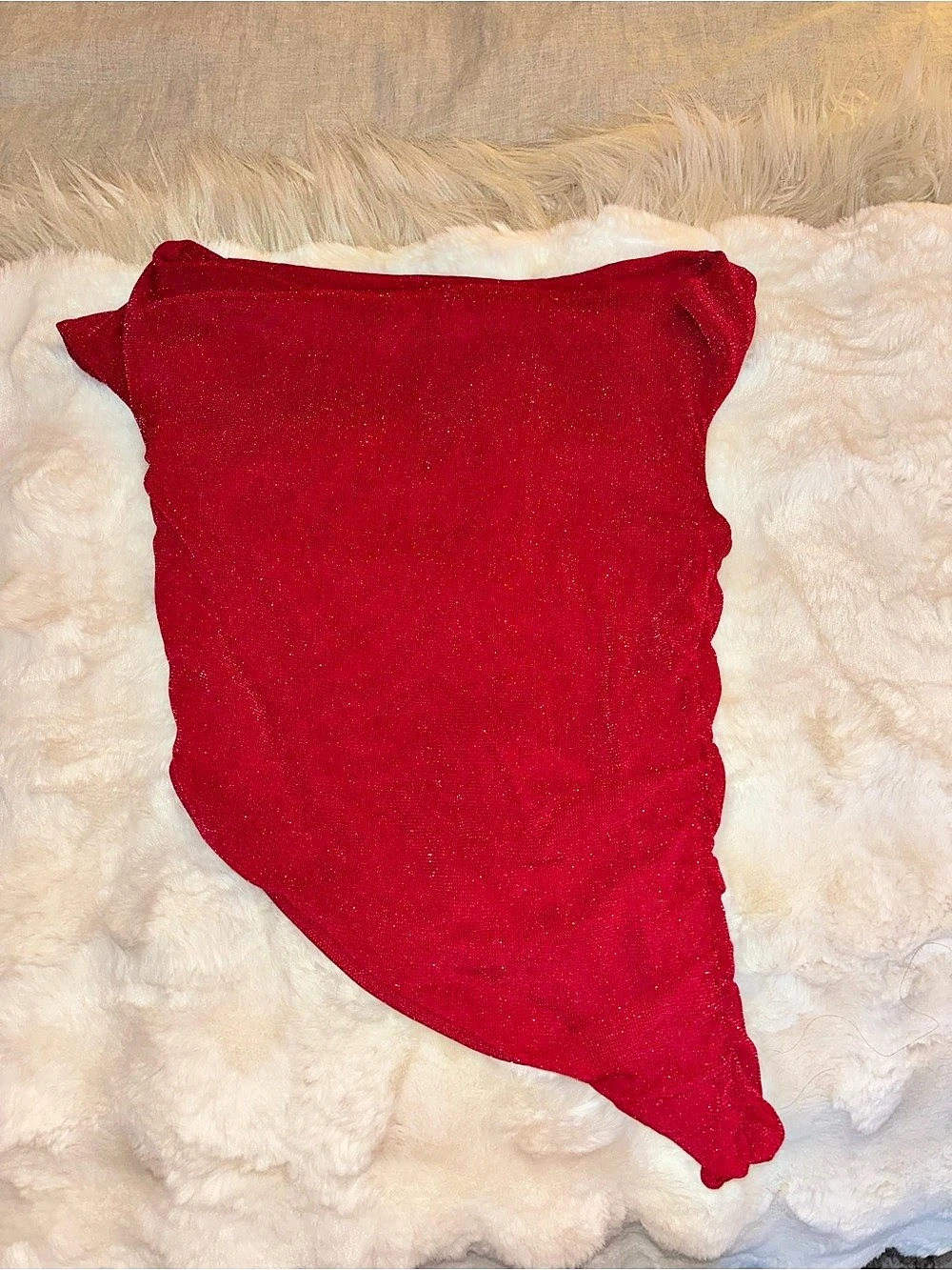 Tiger Mist Cobi Tank Asymmetrical Red Top Size XS